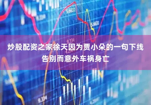 炒股配资之家徐天因为贾小朵的一句下线告别而意外车祸身亡