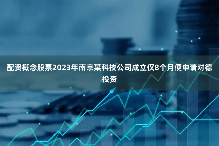 配资概念股票2023年南京某科技公司成立仅8个月便申请对德投资